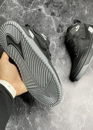 Зимние мужские ботинки nike black grey (мех) 40-41-42-43-44-452 фото