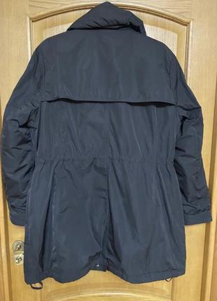 Стильная модная удлинённая чёрная куртка 50-52 р осень- весна5 фото
