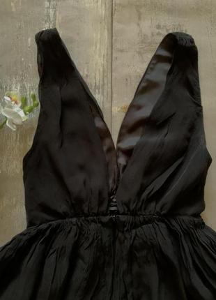 Маленьке чорне плаття коктейльне плаття з відкритою спиною пишна спідниця р s3 фото