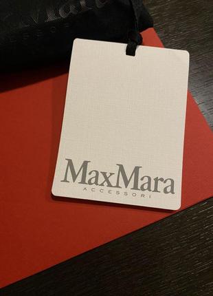 Картхолдер визитница "max mara" (италия) кожаный красный7 фото