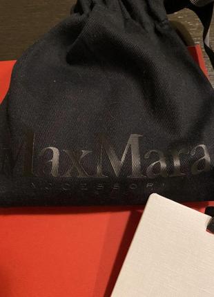 Картхолдер визитница "max mara" (италия) кожаный красный8 фото