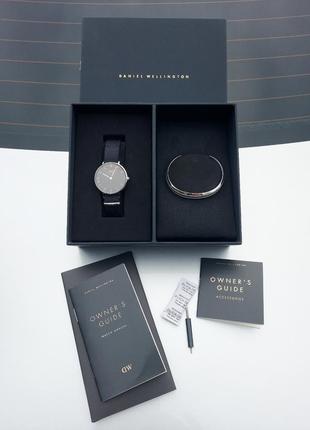 Набір годинник і браслет різні daniel wellington original нейлоновий шкіряний браслет5 фото