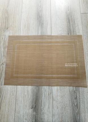 Набір 6 сервірувальних килимків 45х30см, бежеві1 фото
