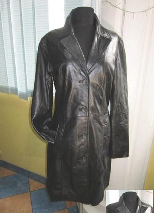 Оригинальная женская кожаная куртка-плащ montgomery. англия. лот 866