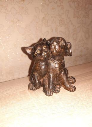 Статуетка сувенірка кіт та пес на подарунок2 фото