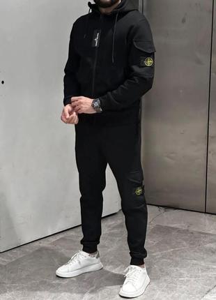 Мужской теплый спортивный костюм / чоловічий теплий спортивний костюм stone island