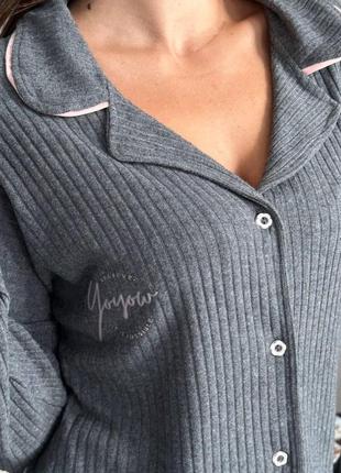 Жіноча піжама домашній комплект сорочка + штани 8963-2 (s-m, l, xl-ххl розміри)9 фото