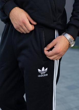 Зима ❄️ теплый спортивный костюм на флисе adidas6 фото