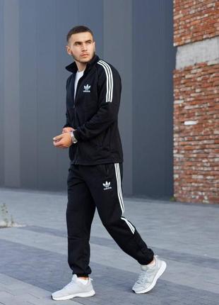 Зима ❄️ теплый спортивный костюм на флисе adidas