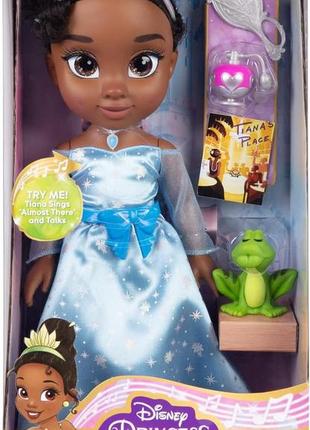 Большая поющая кукла тиана 35 см "принцесса и жаба" disney princess tiana jakks