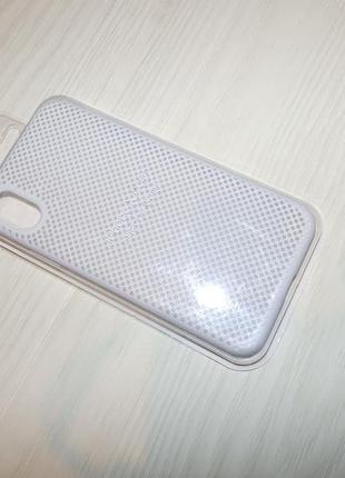 Чехол перфорация силиконовый silicone case для iphone x / xs original