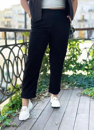 Жіночі штани брюки №924.4 класичні вельвет (50-52,54-56,58-60,62-64 батал великі розміри)