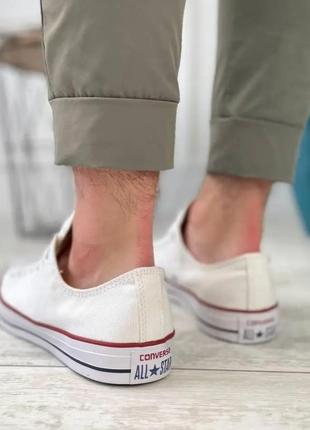 Kеды кеди converse all star мужские белые легкие