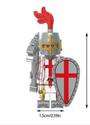 Фігурка європейський лицар середньовічний воїн хрестоносець