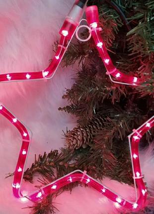 Вулична гірлянда зірка для дому декор освітлення новорічне різдво