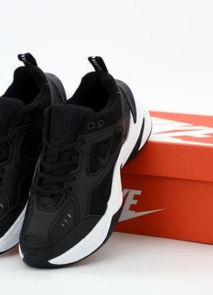 Кроссовки найк, весна-осень чёрные nike m2k teckno женские/мужские (все размеры)