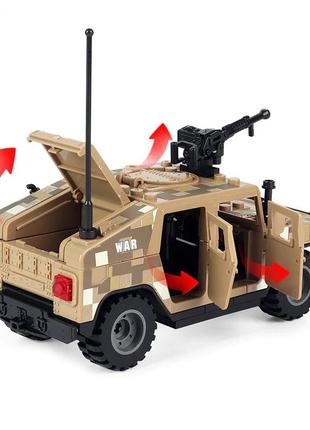 Автомобіль військова машина хаммер для фігурок спецназ swat з пісочна4 фото