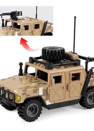 Автомобіль військова машина хаммер для фігурок спецназ swat з пісочна3 фото