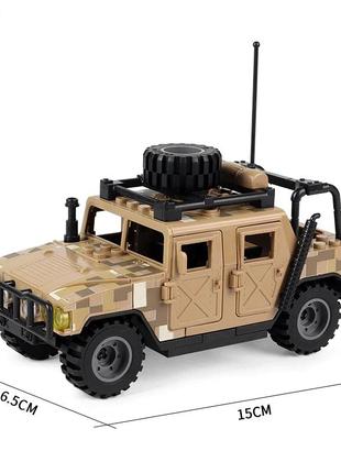 Автомобіль військова машина хаммер для фігурок спецназ swat з пісочна2 фото