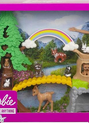 Ігровий набір ляльки барбі центр порятунку тварин barbie wilderness guide doll and playset gtn606 фото