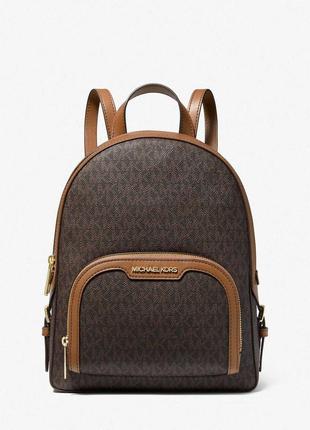 Женский рюкзак michael michael kors jaycee medium logo backpack 35s2g8tb2b