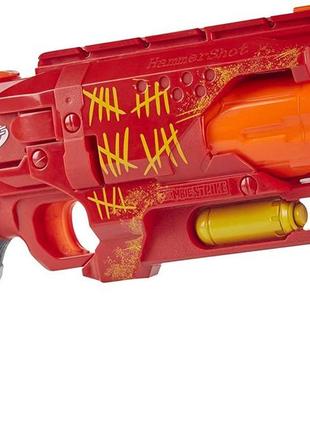 Бластер нерф зомбі страйк хаммершот nerf zombie strike hammershot hasbro e6338