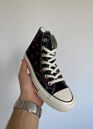 Кеди converse chuck 70 embroidered lips  black a01600c3 фото