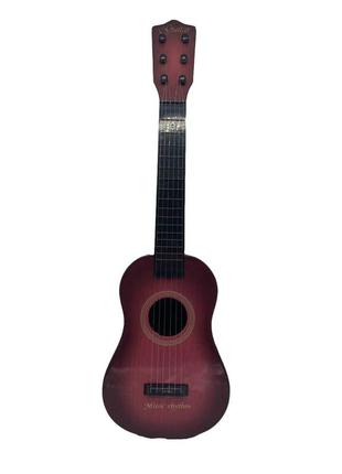 Гитара bambi b-74-79c, 55см, 6 струн, в чехле (бордовый)