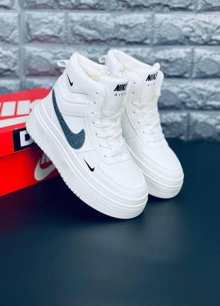 Nike зимние женские ботинки белые мех размеры 36-411 фото