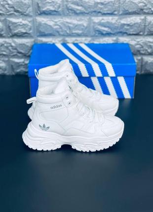 Adidas жіночі зимові черевики з хутром білі розміри 36-418 фото