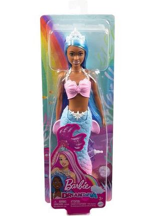 Лялька барбі русалка з блакитним волоссям barbie dreamtopia mermaid doll mattel hgr125 фото