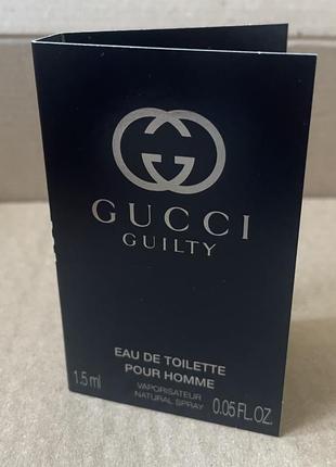 Gucci guilty pour homme edt, 1,5ml1 фото