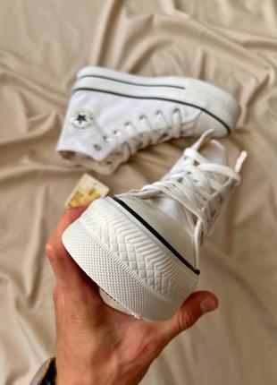 Кеди comme des garçons play x converse ‘white’7 фото