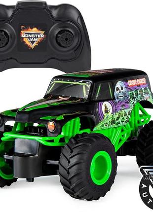 Внедорожник монстр трак на р/у monster jam grave digger monster truck 6047111 spin master