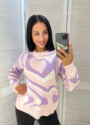 Жіночий светр туніка 503/ мр 155 вільного крою  (42-48 оверсайз  розмір)