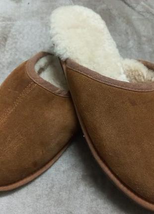 Тапочки домашние замш овчина муж. 45р.ugg австрии8 фото