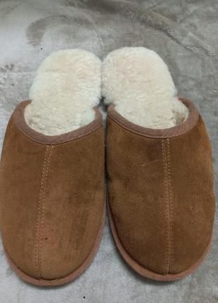 Тапочки домашние замш овчина муж. 45р.ugg австрии3 фото