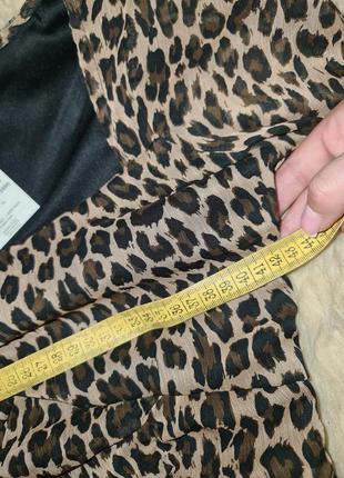 Леопардовое мини платье.4 фото
