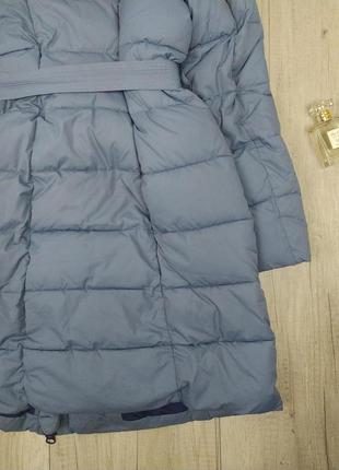 Женское зимнее пальто пуховик miss sun с сумкой муфтой цвет синий размер xl7 фото