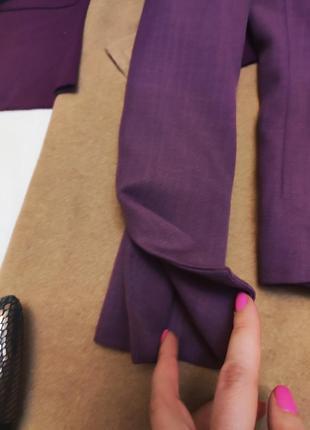 Пиджак жакет фиолетовый сливовый сиреневый классический деловой дороти перкинс4 фото