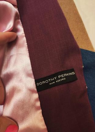 Пиджак жакет фиолетовый сливовый сиреневый классический деловой дороти перкинс5 фото
