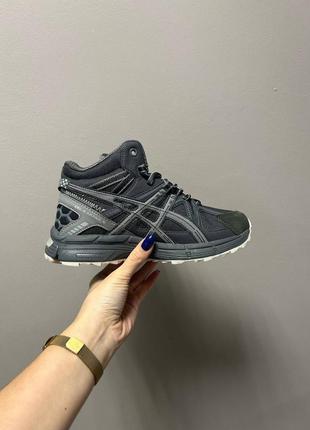 Кроссовки зимние asics tiger gel-kahana 8 hight grafit black