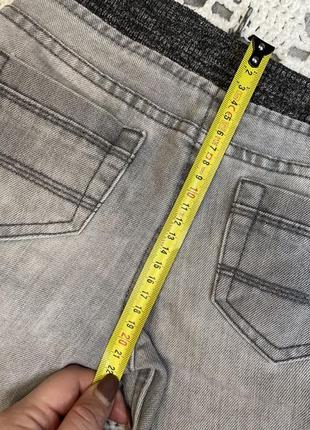 Стильные серые джинсы denim co 3-4 98-104 primark прямые pull on деним7 фото