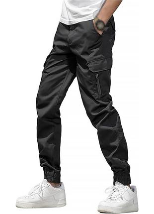 Тактические штаны s.archon sh9 black s мужские карго на резинке
