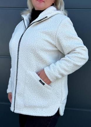 Жіноча шубка хутро  коротка 165 .43 куртка з капюшоном напівпальто (48-50, 52-54, 56-58 великі  розміри)3 фото