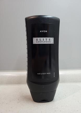 Шампунь-гель для душу для чоловіків avon elite gentleman