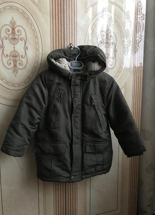Куртка парка pepco 104 размер, курица теплая с капюшоном на 3 - 4 года