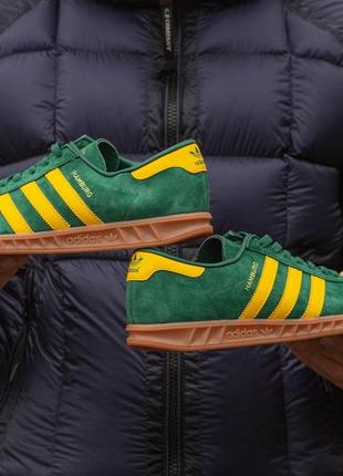 Чоловічі кросівки adidas hamburg green yellow 443 фото