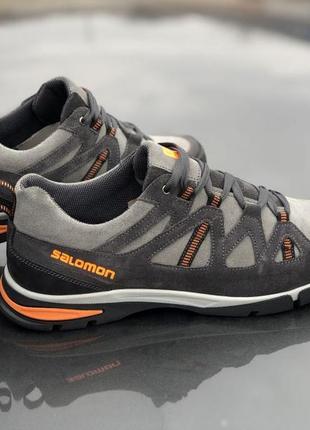 Чоловічі кросівки salomon track ultra - натуральна шкіра4 фото