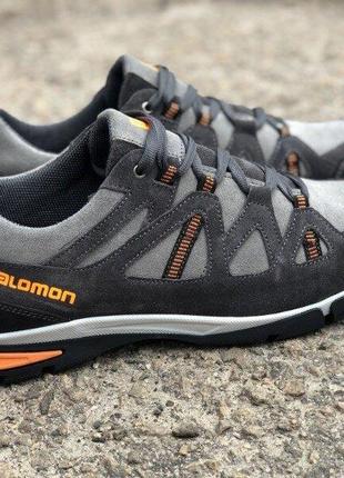 Мужские кроссовки salomon ultra track - натуральная кожа